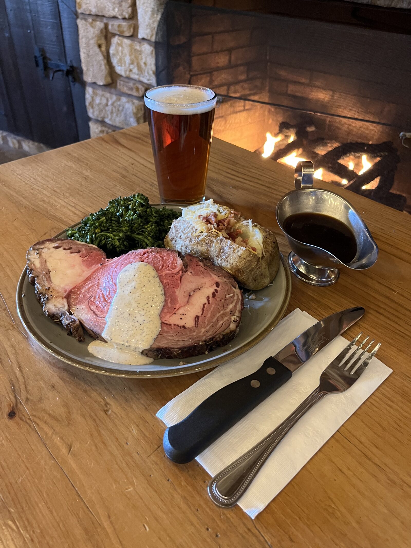 Smoked Prime Rib at Smokehouse BBQ & Brews in Bird-in-Hand